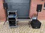 Zeer compleet zang - DJ set Yamaha flightcase bas box tops, Muziek en Instrumenten, Ophalen, Gebruikt, Dj-set, Overige merken
