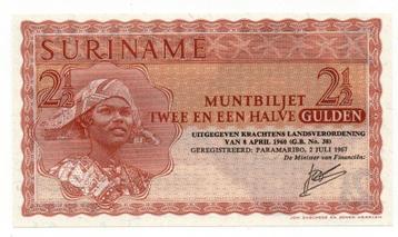 Suriname 2½ gulden 1967 Unc - 052 beschikbaar voor biedingen