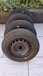 Fiat 500 /Panda - 14 inch stalen velgen met winterbanden, Ophalen, 14 inch, Banden en Velgen, Winterbanden