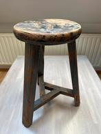 Antieke Houten Kruk, Antiek en Kunst, Ophalen of Verzenden