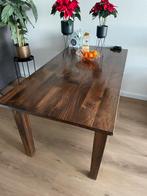 Teakhouten eettafel 165x85cm - Ruilen voor mango tafel, Ophalen, Gebruikt, Teakhout, 50 tot 100 cm