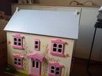 Mooi houten poppenhuis met meubels, Kinderen en Baby's, Speelgoed | Poppenhuizen, Ophalen, Gebruikt