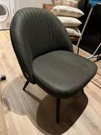 Fauteuil groen, Huis en Inrichting, Fauteuils, Ophalen, Minder dan 75 cm, Leer, Zo goed als nieuw