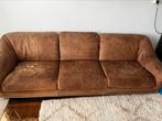 Vintage leolux designbank cognac, Huis en Inrichting, Ophalen, 250 tot 300 cm, Gebruikt, Tweepersoons