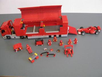 Lego 8654 met beschrijving. Scuderia Ferrari Truck beschikbaar voor biedingen