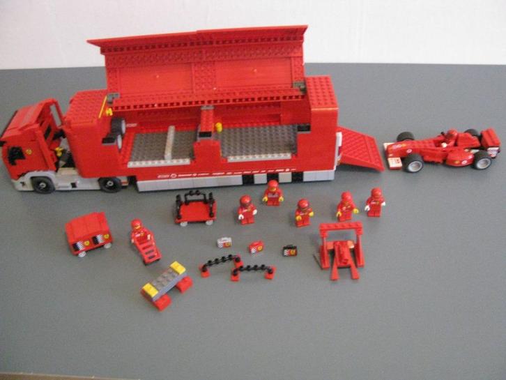 Lego 8654 met beschrijving. Scuderia Ferrari Truck, Kinderen en Baby's, Speelgoed | Duplo en Lego, Gebruikt, Lego, Complete set