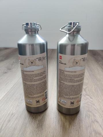 2x RVS bedkruik 1L van HEMA beschikbaar voor biedingen