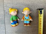 2 gebruikte, niet kapot, Bob de Bouwer poppetjes kunststof, Ophalen, Overige figuren, Gebruikt, Beeldje of Figuurtje