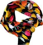 Sjaal Shawl Foulard Tulpen 30 x 150 cm, Ophalen of Verzenden, Zo goed als nieuw, Maat 46/48 (XL) of groter, Sjaal
