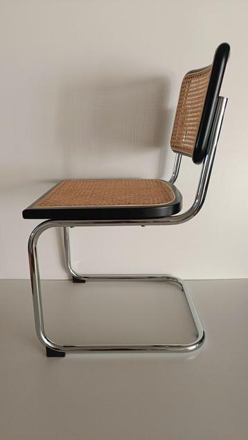 8x Thonet stijl Cesca Breuer buisframe webbing stoel zwart beschikbaar voor biedingen
