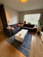 Witte hoogglans salontafel, Ophalen, Gebruikt, 100 tot 150 cm, 50 tot 100 cm