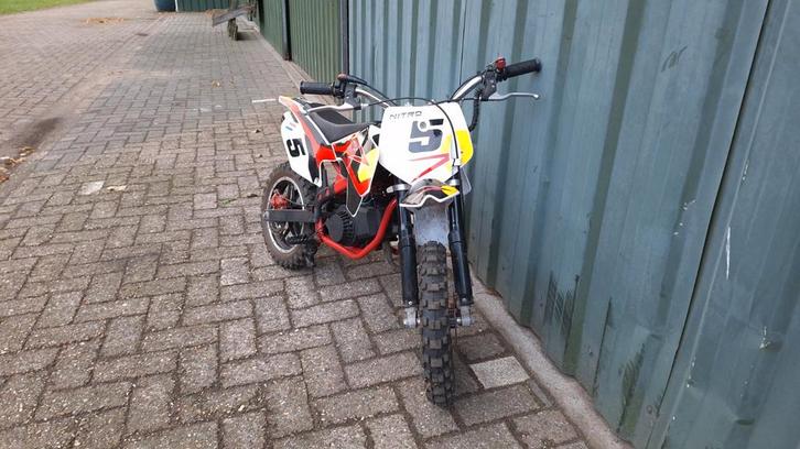 Nitro 50cc crossmotor, Fietsen en Brommers, Minibikes, Midibikes en Pitbikes, Gebruikt, Overige typen, Ophalen