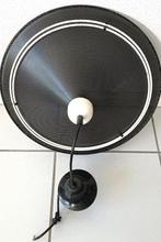 vintage -Pilastro /Mategot stijl -geperforeerde hanglamp 80s, Ophalen of Verzenden, Metaal, Pilastro /Mathieu Mategot stijl, Minder dan 50 cm