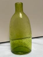 Groene glazen vaas, Nieuw, Ophalen of Verzenden, Glas, Minder dan 50 cm