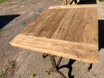 Eiken terras tafel gietijzer onderstel of eiken eettafel, Ophalen
