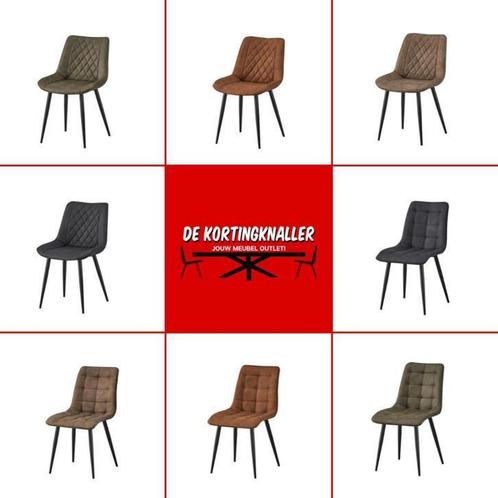 Eetkamerstoelen voor superprijzen: Pieter & Lex, Huis en Inrichting, Stoelen, Nieuw, Vijf, Zes of meer stoelen, Metaal, Stof, Overige kleuren