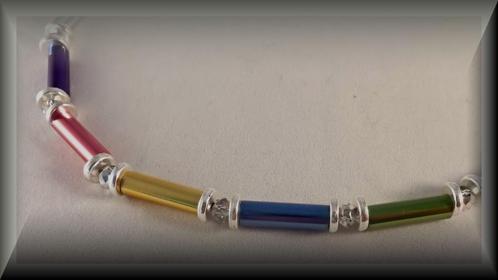 Exclusieve handgemaakte ketting van aluminium., Sieraden, Tassen en Uiterlijk, Kettingen, Nieuw, Overige materialen, Overige kleuren