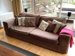 2 Banken, love seat en 2 hockers ( mag in delen ), Ophalen, Gebruikt, 75 tot 100 cm, Stof