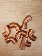 7 stuks 15 mm koper soldeer fitting, Doe-het-zelf en Verbouw, Buizen en Afvoer, Ophalen of Verzenden, Nieuw