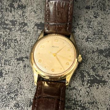 14k gouden Alpina horloge antiek automatisch uurwerk beschikbaar voor biedingen