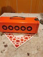Koekblik vintage oranje Brabantia Retro 70, Ophalen of Verzenden, Minder dan 50 cm, Minder dan 50 cm