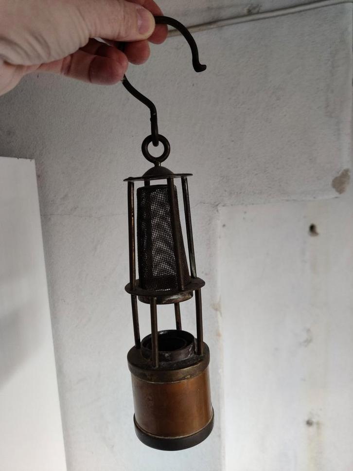 Oude mijnlamp, Antiek en Kunst, Antiek | Lampen, Ophalen