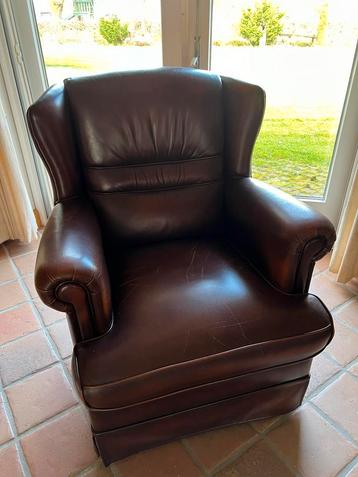 Mooie electrische leren fauteuil beschikbaar voor biedingen