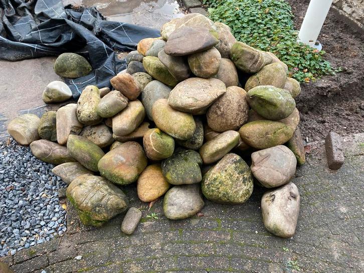Keien - Zwerfkeien voor tuin of vijver, Tuin en Terras, Grind, Keien en Split, Gebruikt, Kei, Grijs, Overige materialen, Ophalen