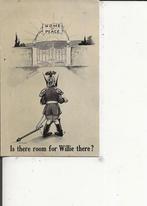 1e WO Cartoon Is er plaats voor Willy in het Huis van Vrede?, Verzenden, Voor 1920, Ongelopen, Buiten Europa