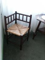 Nostalgisch HOEKSTOELTJE met Nieuwe Zitting <> BREISTOELTJE, Ophalen of Verzenden