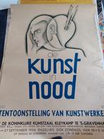 De kunst in nood. Tentoonstelling kunstwerken., Rechthoekig Staand, Ophalen of Verzenden, Zo goed als nieuw, A1 t/m A3