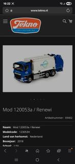 Gezocht deze wagens van renewi, Hobby en Vrije tijd, Modelauto's | 1:50, Ophalen of Verzenden, Zo goed als nieuw, Bus of Vrachtwagen