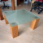 Salontafel glas 80x80cm, Ophalen, Gebruikt, 50 tot 100 cm, Glas