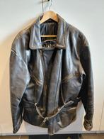 Motor jas kort - Zwart leer - Maat 56, Jas | leer, Ophalen of Verzenden, Tweedehands, Heren