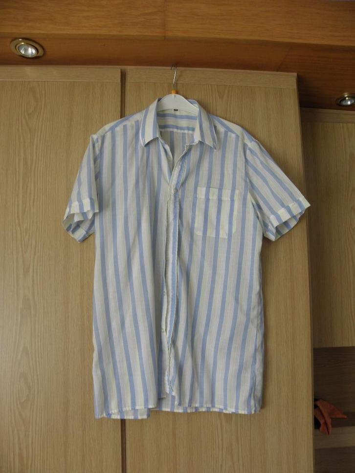 Goedkoop dun luchtig blauw geel wit overhemd mt 40 M, Kleding | Heren, Overhemden, Gedragen, Halswijdte 39/40 (M), Blauw, Ophalen of Verzenden