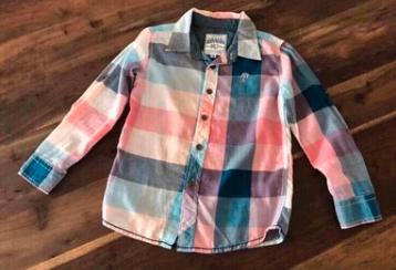 🌴 RAVAGIO Mt 116 122 blouse overhemd PALMBOOM jongen beschikbaar voor biedingen