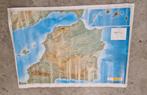 Vintage landkaart Spanje, Gelezen, Ophalen of Verzenden, Spanje, Landkaart