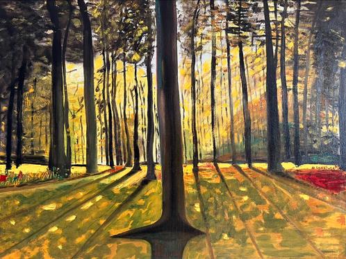 Olieverf schilderij op doek. Prachtig werk Daan Langeweg, Antiek en Kunst, Kunst | Schilderijen | Klassiek, Ophalen of Verzenden