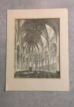 Maarten Langbroek - grote kerk Harderwijk, Antiek en Kunst, Kunst | Etsen en Gravures, Ophalen of Verzenden