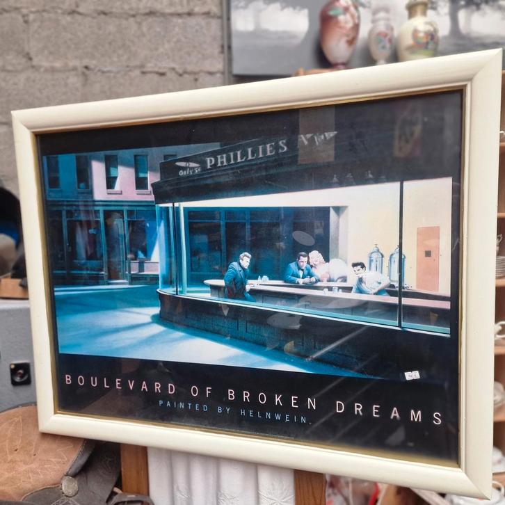 "Boulevard of Broken Dreams" met verlichting., Antiek en Kunst, Kunst | Tekeningen en Foto's, Ophalen