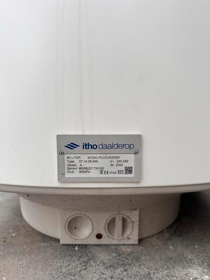Itho Daalderop 80L Boiler - Godekoop meenemen, Doe-het-zelf en Verbouw, Geisers en Boilers, Gebruikt, Boiler, Aardgas, 20 tot 100 liter