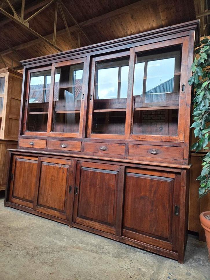 Prachtige originele winkelkast  /apothekerskast  /buffetkast, Huis en Inrichting, Kasten | Ladekasten, 200 cm of meer, 200 cm of meer