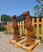 💥💥 Set XL Windhonden - Gietijzer - Cortenstaal, Tuin en Terras, Dierenbeeld, -, -, Ophalen of Verzenden