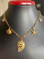 2+1 gratis! Ketting met abalone shell hangers, 18k rvs., Overige materialen, Verzenden, Nieuw, Met edelsteen