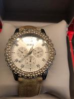 Guess horloge met doos, Gebruikt, Staal, Blauw, Ophalen of Verzenden
