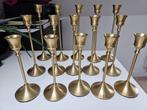 5 Sets of Gold Metal Conical Candle Holders, Huis en Inrichting, Woonaccessoires | Kandelaars en Kaarsen, Nieuw, Minder dan 25 cm