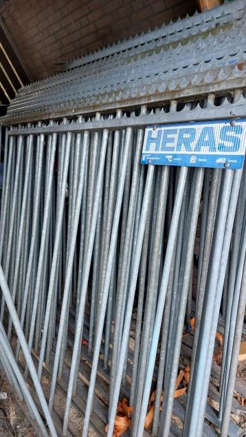 27.5 meter heras hekwerk tuin hek tuinhek spijlenhek spijlen beschikbaar voor biedingen