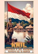 Unieke Koninklijk Nederlands Indie Leger KNIL Poster Affiche, Ophalen of Verzenden, Nederland, Foto of Poster