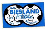 sticker SC Biesland Café St. Servais Maastricht, Bedrijf of Vereniging, Ophalen of Verzenden, Zo goed als nieuw