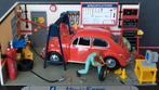 Volkswagen VW Kever garage Diorama workshop 1:43 Pol, Hobby en Vrije tijd, Modelauto's | 1:43, Verzenden, Zo goed als nieuw, Auto